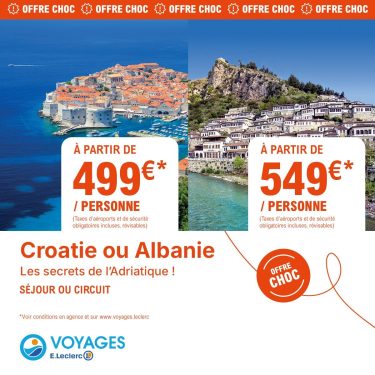 offre choc voyage croatie